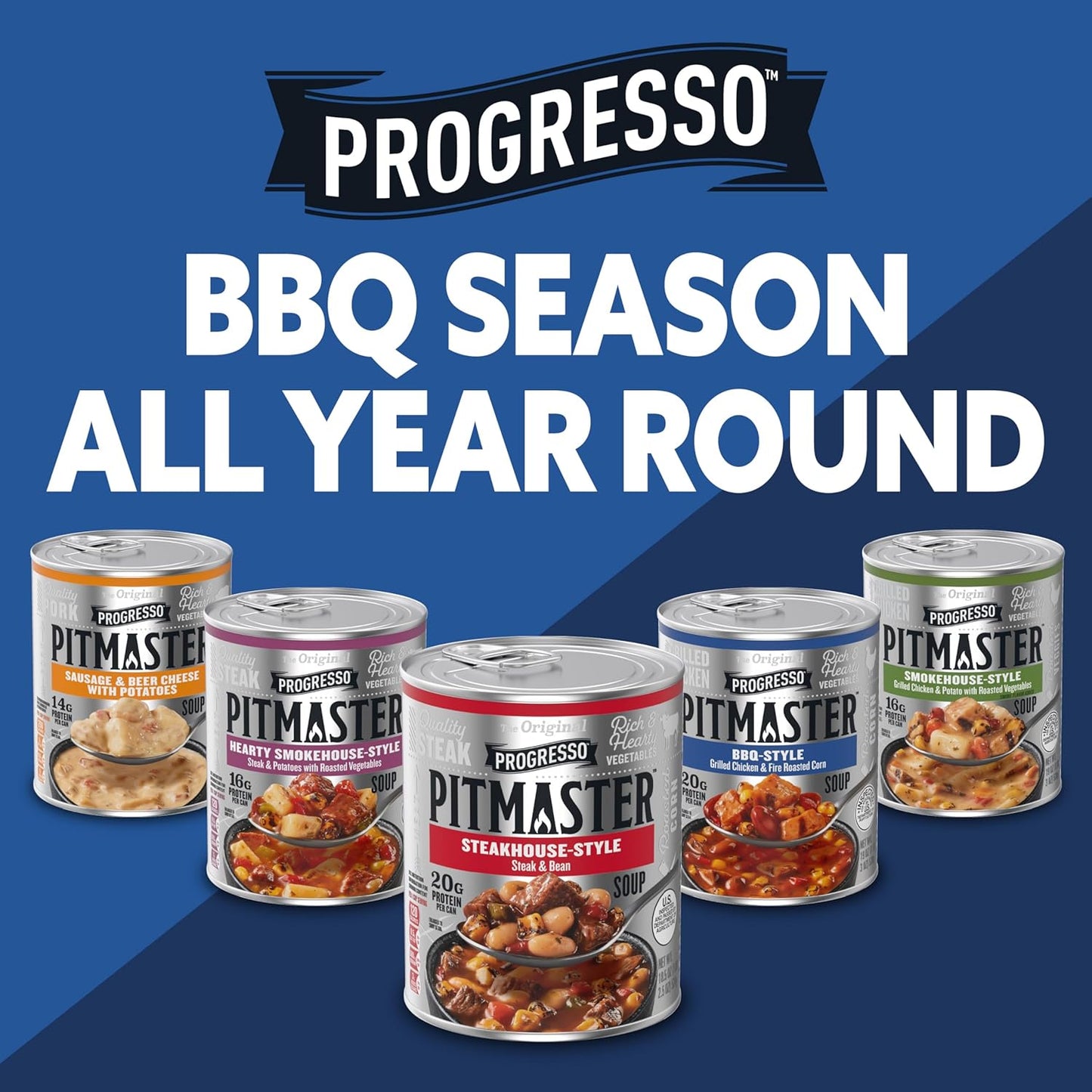 Progresso Pitmaster Steakhouse Style Stew – Portable Pantry Meal for Hiking Cabin and Outdoor Adventures