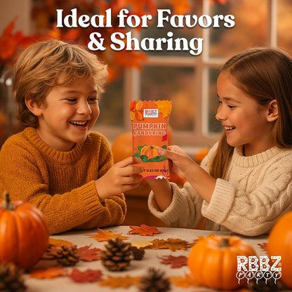 Pumpkin Candy 3D Ring Pops – Autumn Birthday Party Favor and Stocking Stuffer Gift Idea