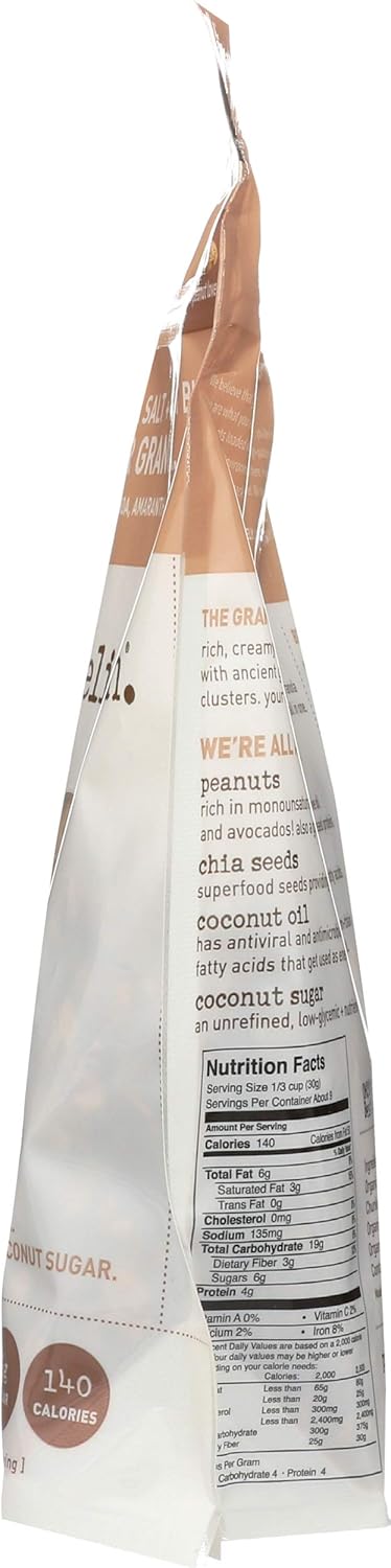 Purely Elizabeth Chocolate Peanut Butter Ancient Grain Granola – Car Cup Holder Companion for Family Road Trips