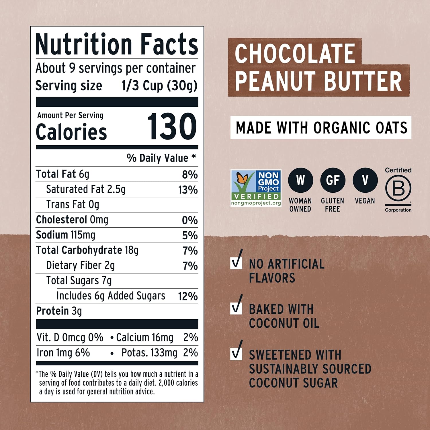 Purely Elizabeth Chocolate Peanut Butter Ancient Grain Granola – Car Cup Holder Companion for Family Road Trips