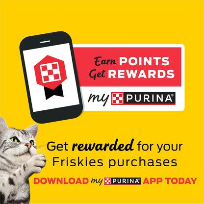 Purina Friskies Dry Cat Food Salmon, Tuna and Shrimp Recipe - 22 lb. Bag for Stress-Free Mealtime in Multi-Cat Homes