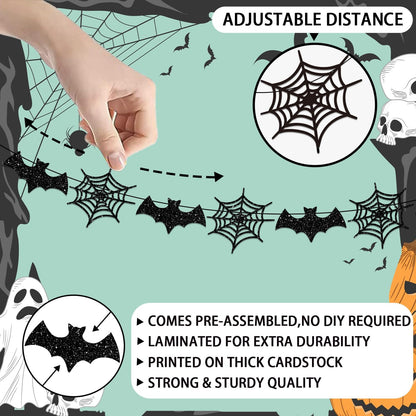 purple and black color scheme with spider web design accents