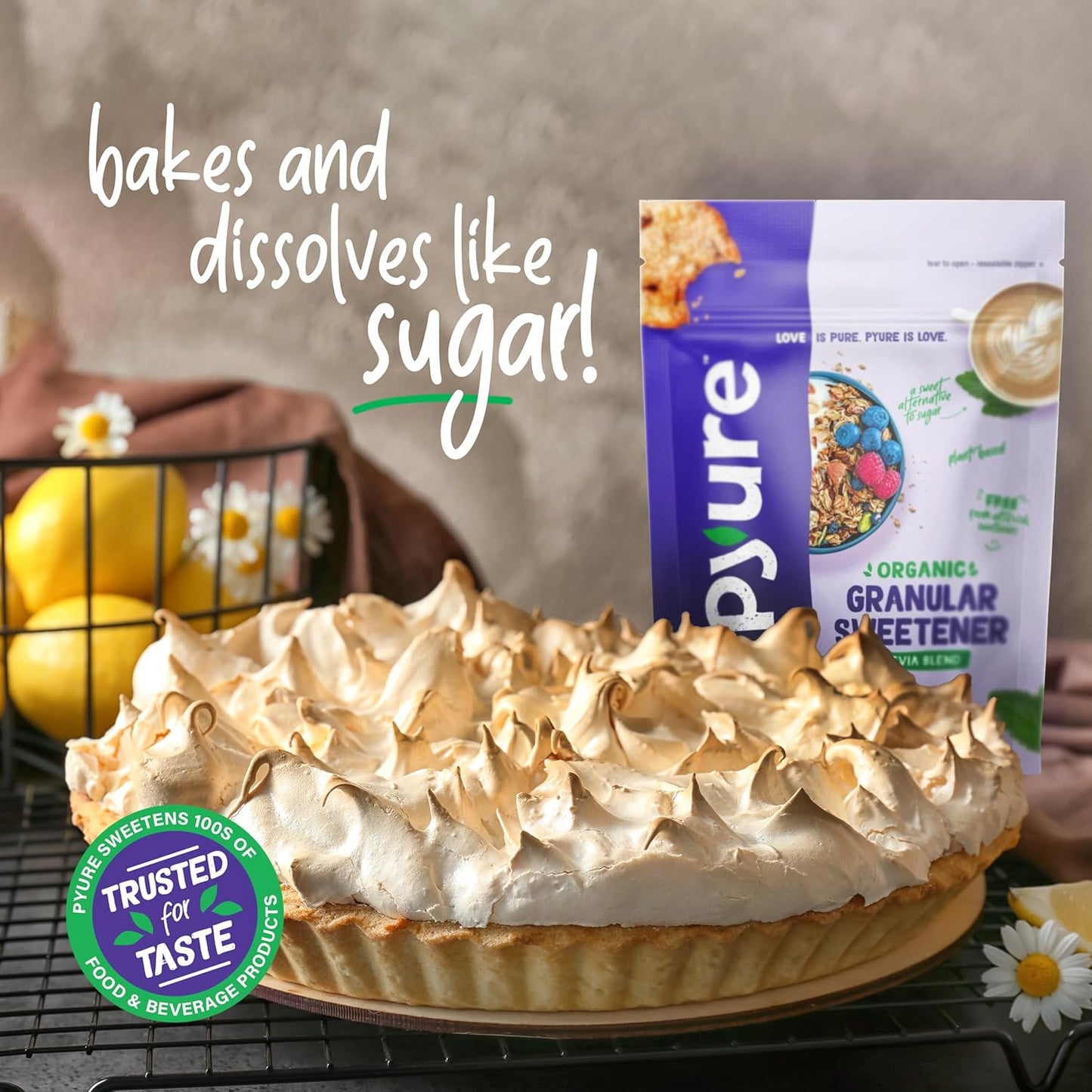 Pyure Organic Stevia Blend – Neutral-Toned Sweetener for the Clean, Less-Is-More Home