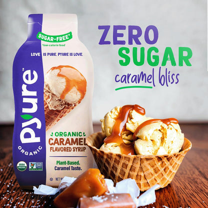 Pyure Organic Vegan Caramel Topping – Guilt-Free Drizzle for Matcha, Coffee, and Quiet Morning Wind-Downs