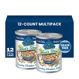 Blue Buffalo Blue's Stew Hearty Beef & Country Chicken Canned Dog Food, High-End Pantry Staple for Gourmet Pet Dining