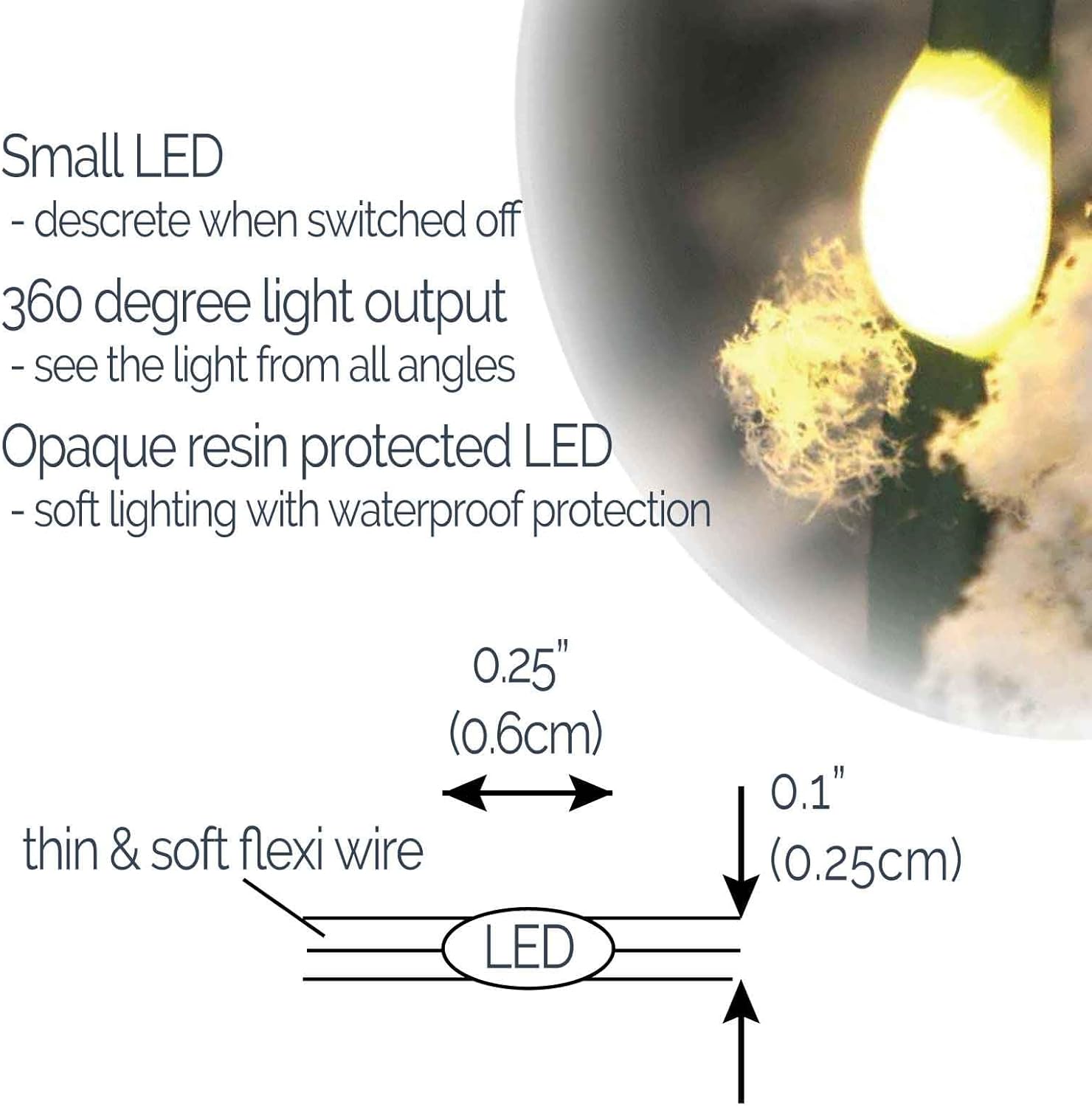 QBIS Battery Operated Micro LEDs – Effortless One Button String Lights for Intentional Home and Neutral Palettes