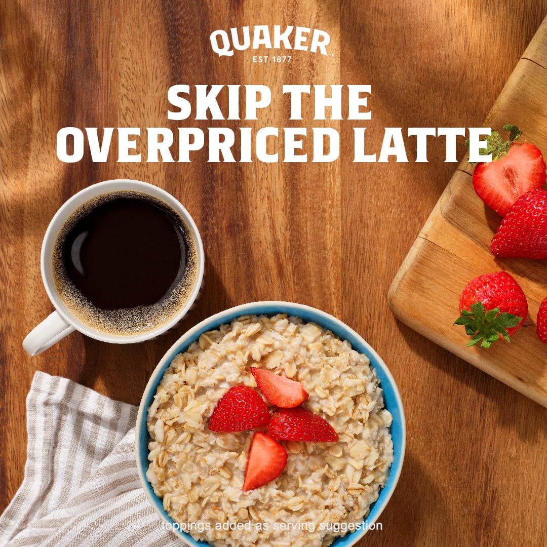 Quaker Instant Oatmeal Original – Commuter Breakfast Fuel for Busy Professionals, Portable Single-Serve Packets