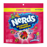 NERDS Juicy Gummy Clusters – Birthday Party Favor and Game Night Treat Bag, Bulk 3-Pack for Sharing, 18.5 oz Each