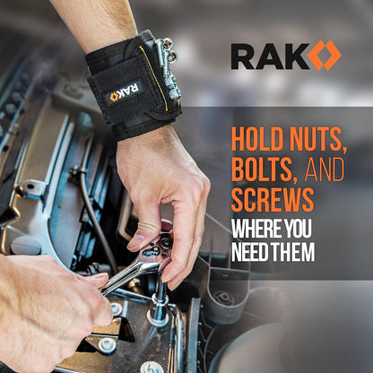 RAK Magnetic Wristband – Time-Saving Repair Tool for Auto Technicians, Magnetic Wristband for Screws and Bits