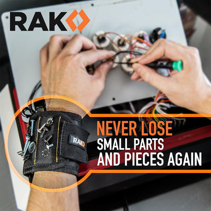 RAK Magnetic Wristband – Time-Saving Repair Tool for Auto Technicians, Magnetic Wristband for Screws and Bits