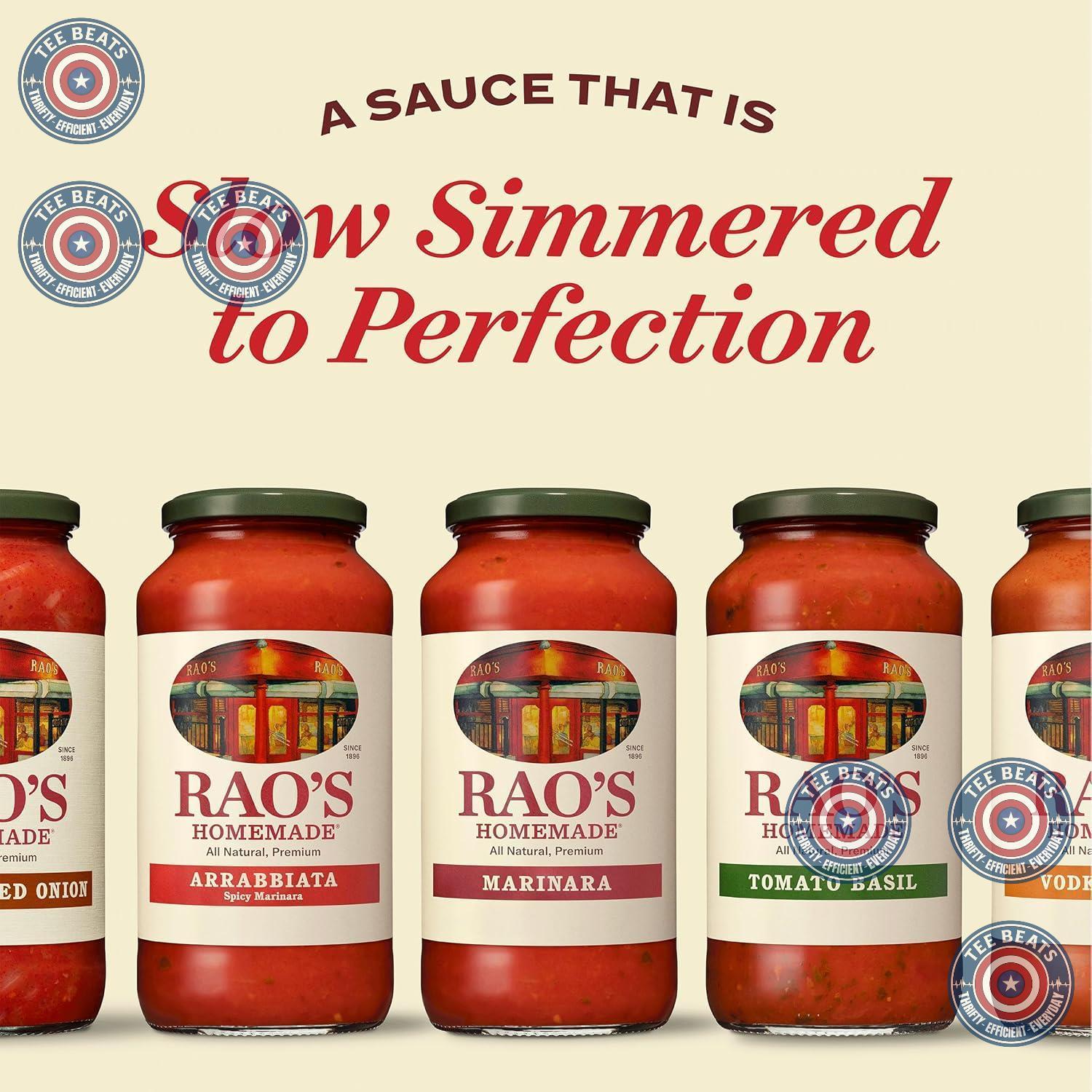 Rao's Homemade Marinara – Wholesome Italian Pasta Sauce 24 oz, Real Ingredients Only, Perfect for Wellness-Focused Home Cooks
