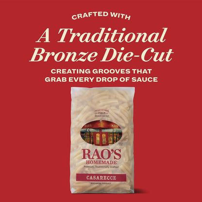 Rao's Homemade Premium Casarecce, 16oz Italian Imported Semolina Pasta, Crafted for Sophisticated Pasta Dinners and Dinner Party Menus
