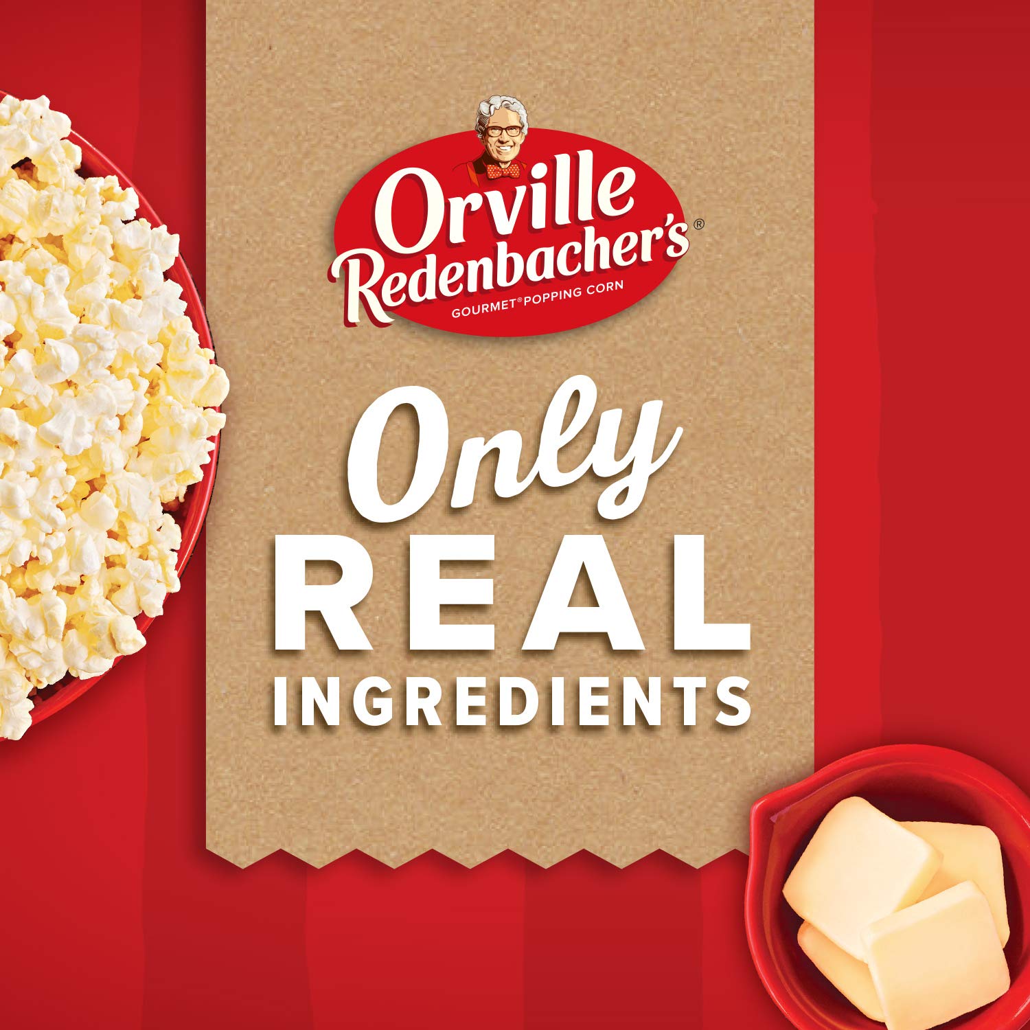 real butter ingredient (on select products, per package)