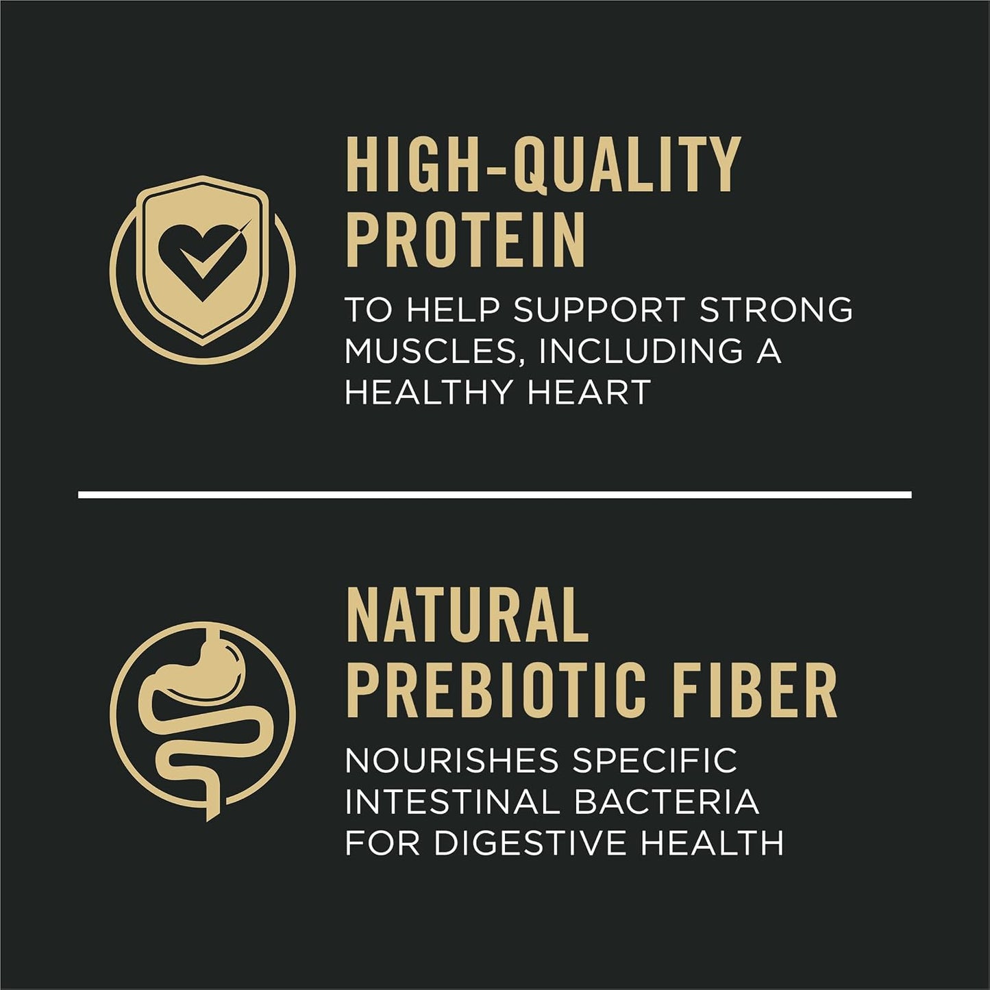 real salmon listed as the first ingredient in a high-protein formula (26% crude protein minimum)