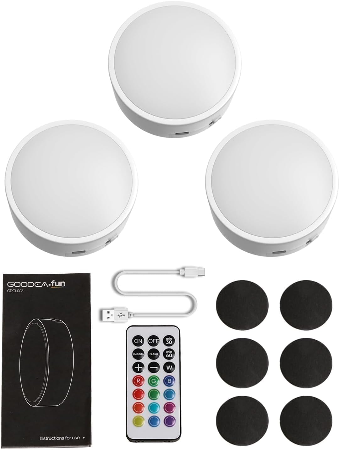 Rechargeable Puck Lights with Auto Shutoff — Worry-Free Closet and Hallway Lighting for Seniors and Caregivers