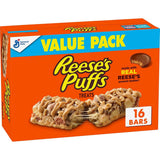 Reese's Puffs Cereal Snack Bars – Soft Texture Snack for Kids with Sensitive Teeth, 16 ct Family Pack