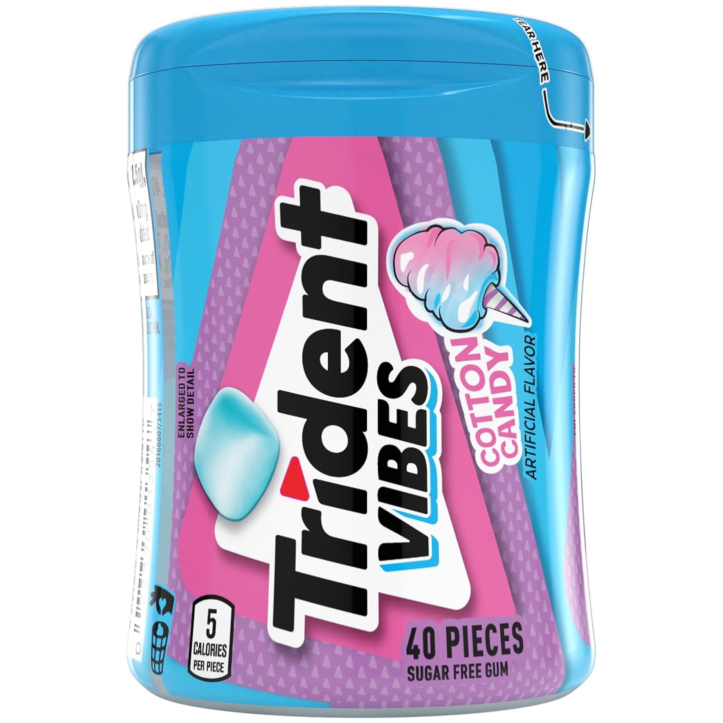 resealable hard plastic bottle packaging containing 40 pieces each (4 bottles = 160 total)