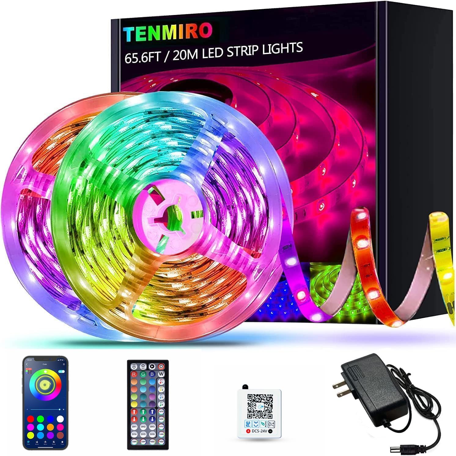 rgb color changing with millions of color options and 8 lighting modes