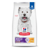 Hill's Science Diet Small Breed Sensitive Skin & Stomach Kibble – Vet-Recommended Wellness Nutrition with Prebiotic Fiber, 30 lb Bag