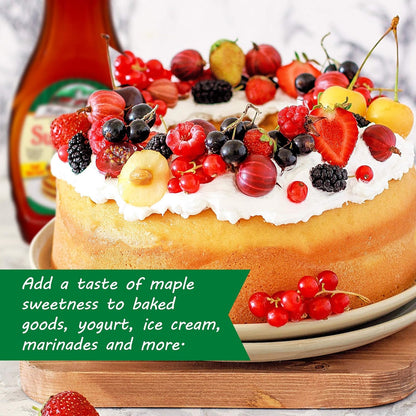 rich, authentic maple flavor from natural and artificial flavoring systems