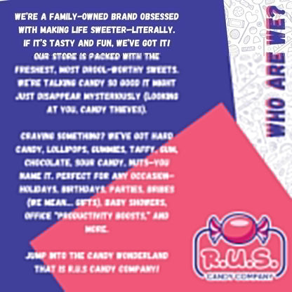 RUS Candy Company Peach Ring Gummies 8 oz Resealable Pouch – Pantry-Stock Treat for Nursery Snack Time and Birthday Parties