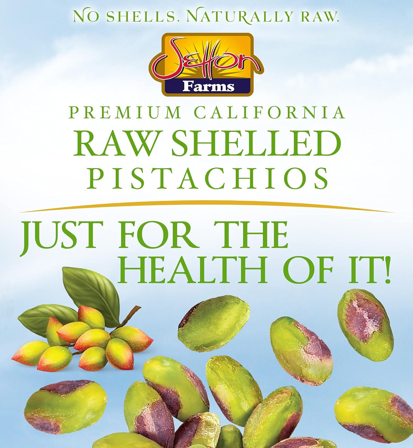 Setton Farms Naturally Raw Shelled Pistachios – Streamlined Pantry Staple for Less-is-More Home Cooks