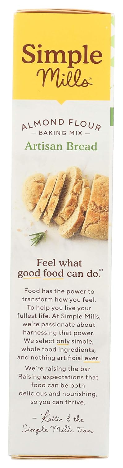 Simple Mills Almond Flour Baking Mix – Gluten Free Vegan Loaf Mix for Picky Eater Dinner Rolls