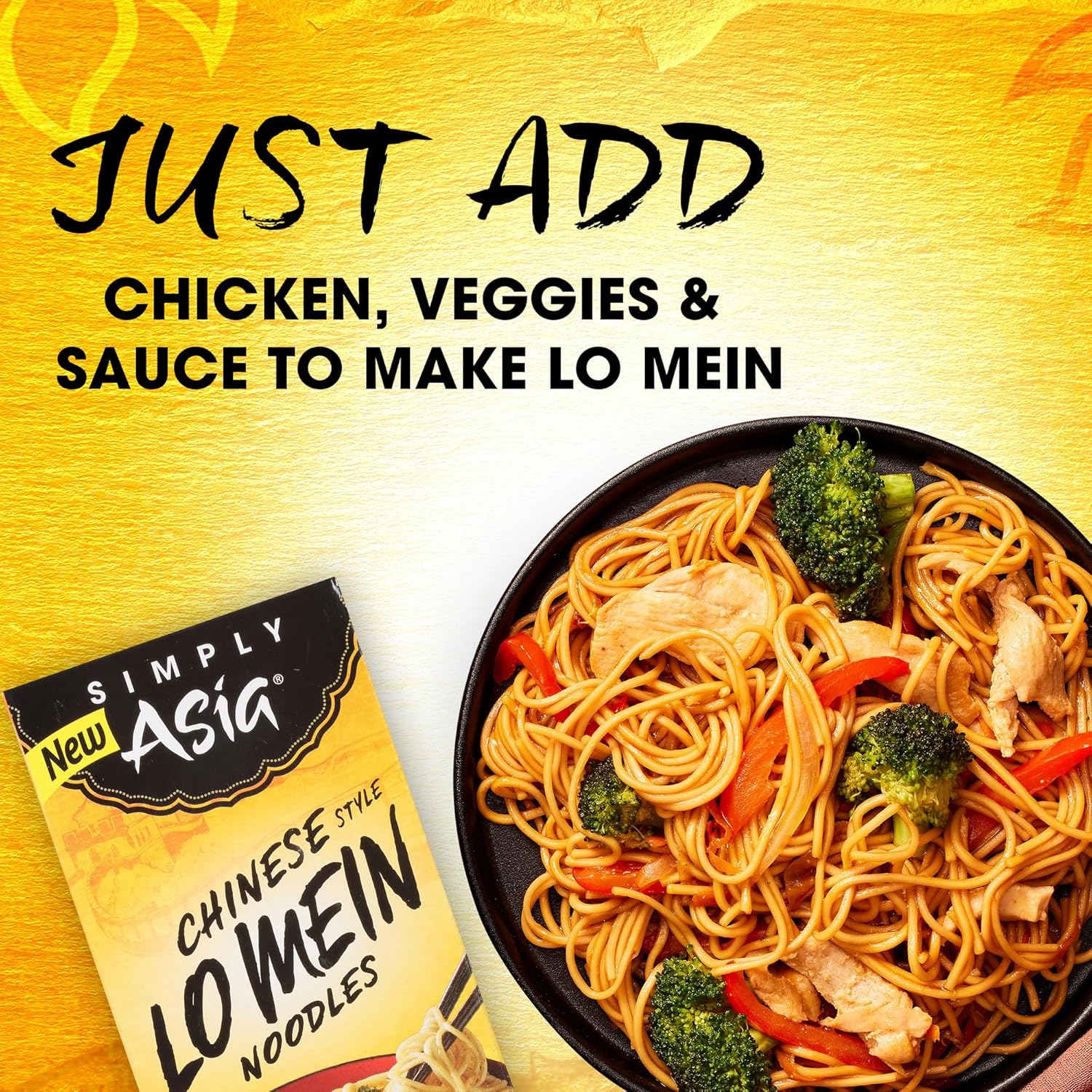 Simply Asia Lo Mein Noodles, 14 oz Resealable Pouch – Practical Housewarming Gift for New Home Chefs