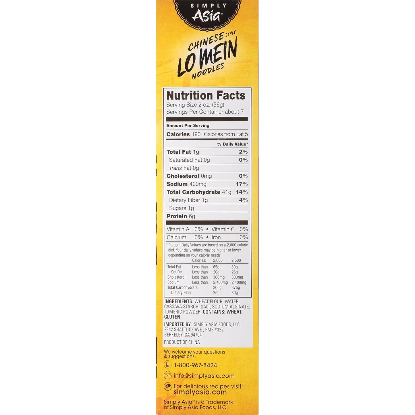 Simply Asia Lo Mein Noodles, 14 oz Resealable Pouch – Practical Housewarming Gift for New Home Chefs