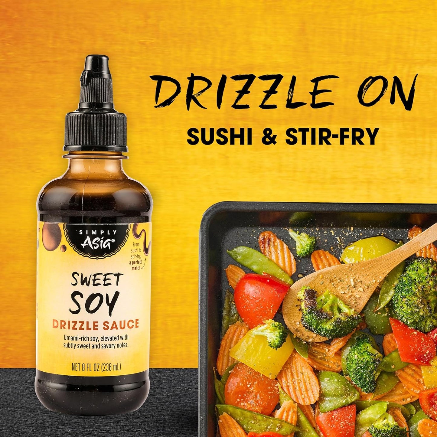 Simply Asia Sweet Soy Drizzle Sauce — Easy Weeknight Stir-Fry and Noodle Sauce for Tight Schedules, 8 fl oz