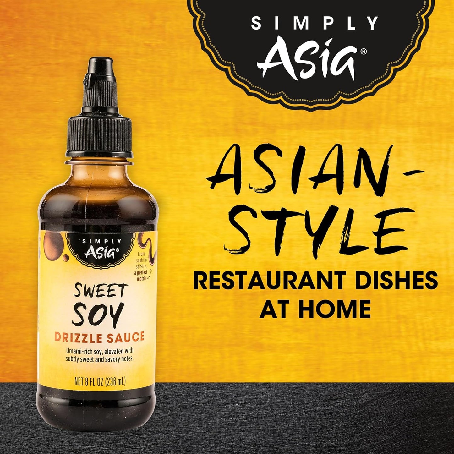 Simply Asia Sweet Soy Drizzle Sauce — Easy Weeknight Stir-Fry and Noodle Sauce for Tight Schedules, 8 fl oz