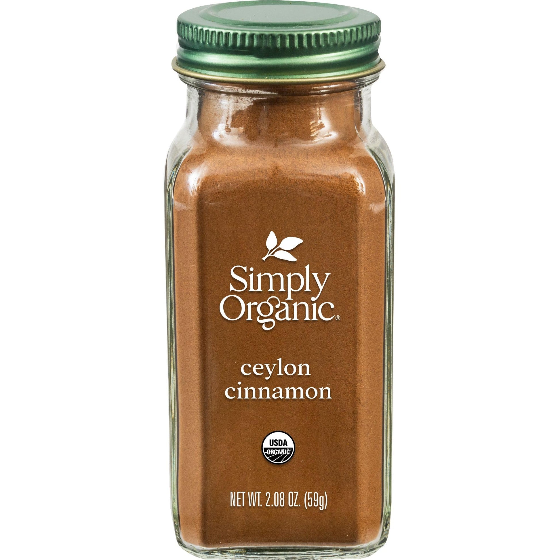 Simply Organic Ceylon Cinnamon Powder – Less-is-More Baking Spice, Recyclable Glass Jar, No Additives