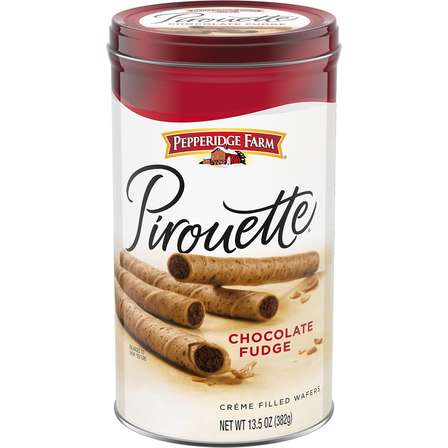 slender rolled wafer with crisp pastry texture