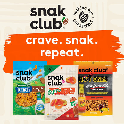 Snak Club Energizer Trail Mix – Hostess Gift Snack for Backyard Gatherings with Salted Nuts, Raisins, and Chocolate Candies, 16 oz Resealable Bag