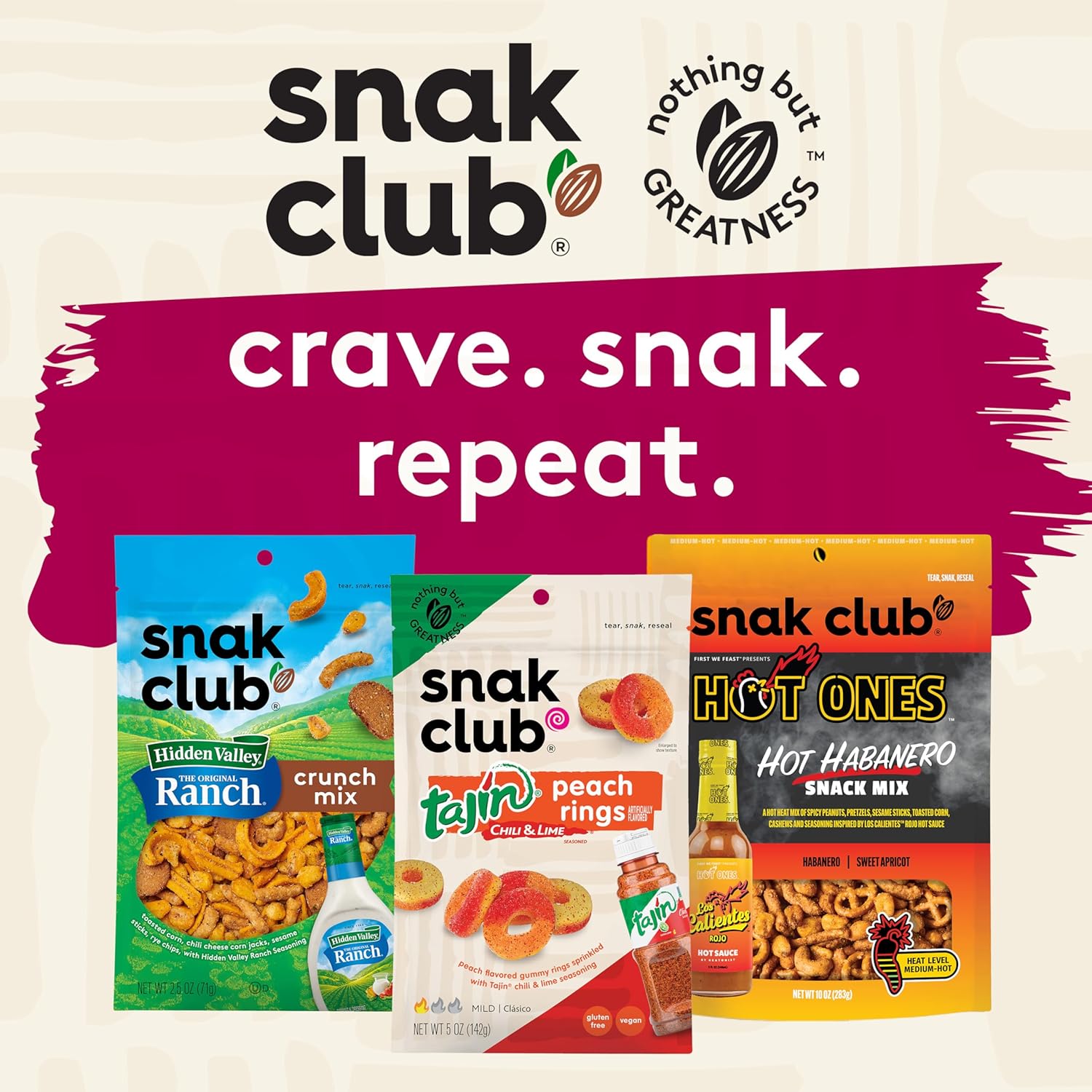 Snak Club Sweet & Salty Trail Mix, Family Size – Housewarming Gift Snack for New Homeowners, 14 oz Resealable