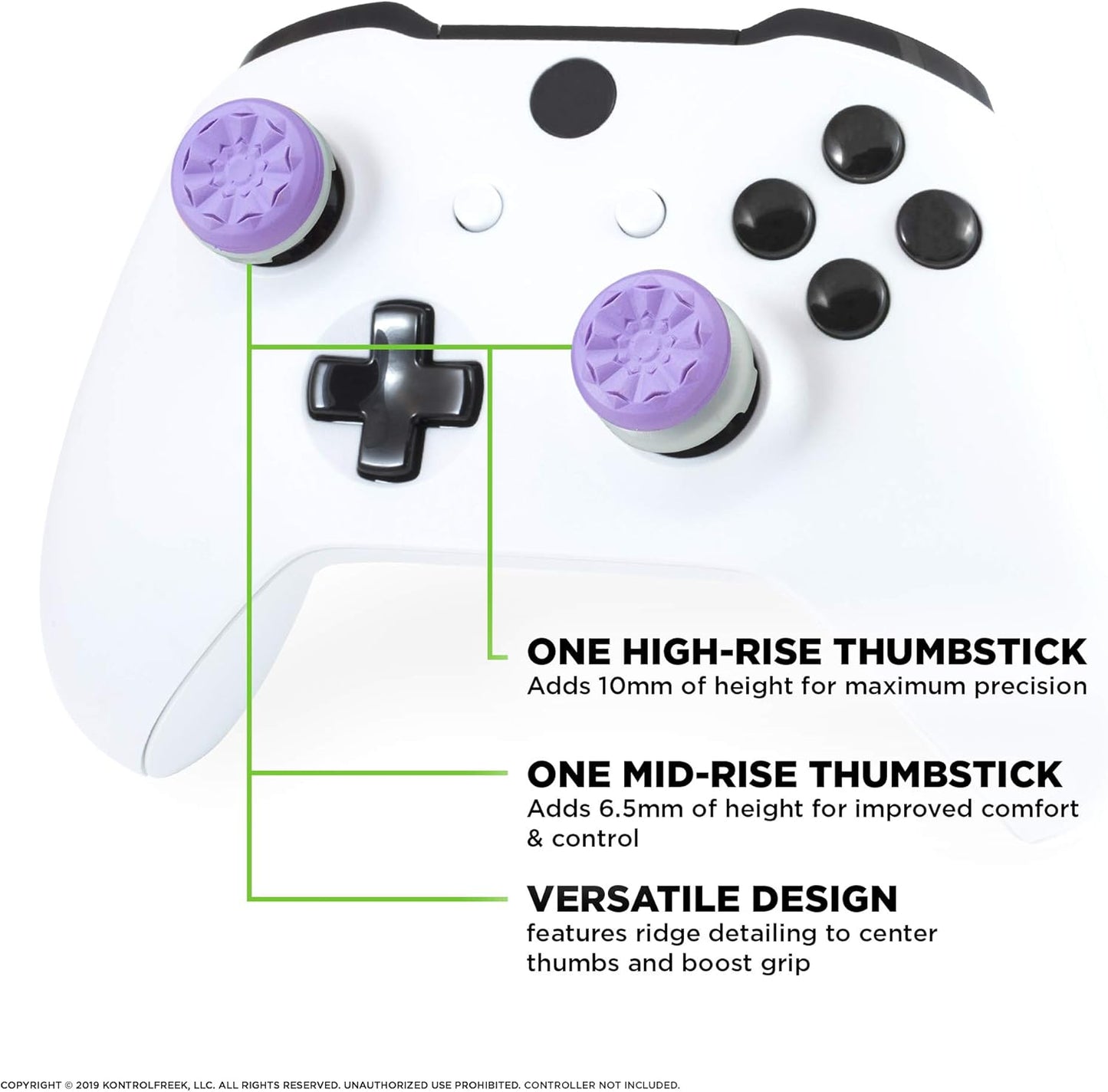 snap-on design compatible with xbox one and xbox series x controllers