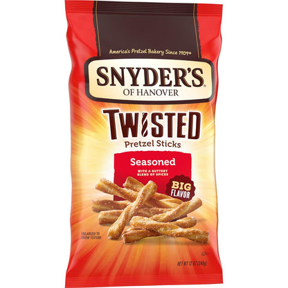 Snyder's of Hanover Seasoned Pretzel Sticks Playdate and Birthday Party Shareable Snack for Kids
