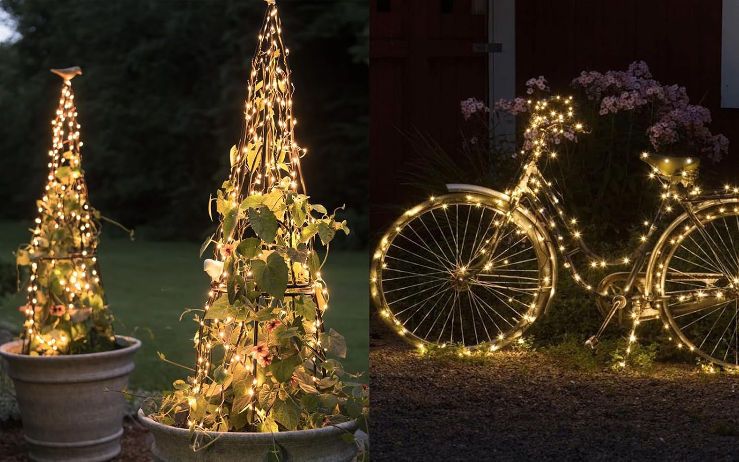 Solhice Mini LED String Lights 2 Pack – Ambient Home Aesthetic for Canopy, Headboard, and Mantel Garland