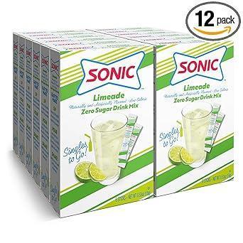 Sonic Singles To Go Cherry Limeade Powdered Water Flavoring – Low-Calorie Drink Mix for Wellness-Focused Self-Care