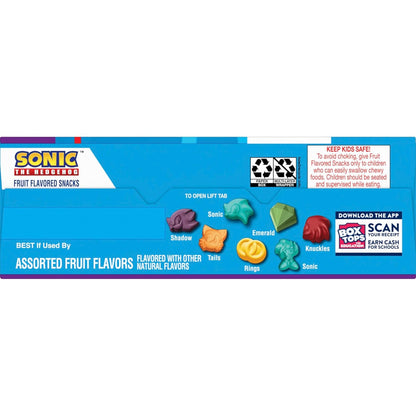 Sonic The Hedgehog Fruit Flavored Snacks – Sealed On the Go Snack Pouches for Picnics and Day Trips with Kids, 22 Ct