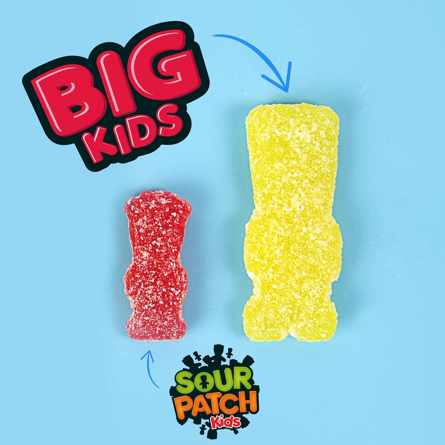 SOUR PATCH KIDS Big Kids Sour Gummies, Grandparent Gifting Snack to Send to Grandkids, 1.7 lb