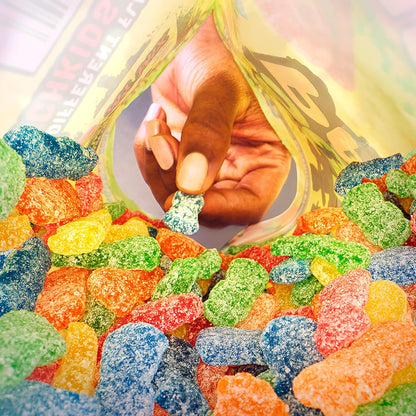 SOUR PATCH KIDS Fat-Free Chewy Assorted Candy, 1.8 lb Holiday Gift Bag for Christmas Stocking, Valentine's Day Exchange, and Hostess Presents