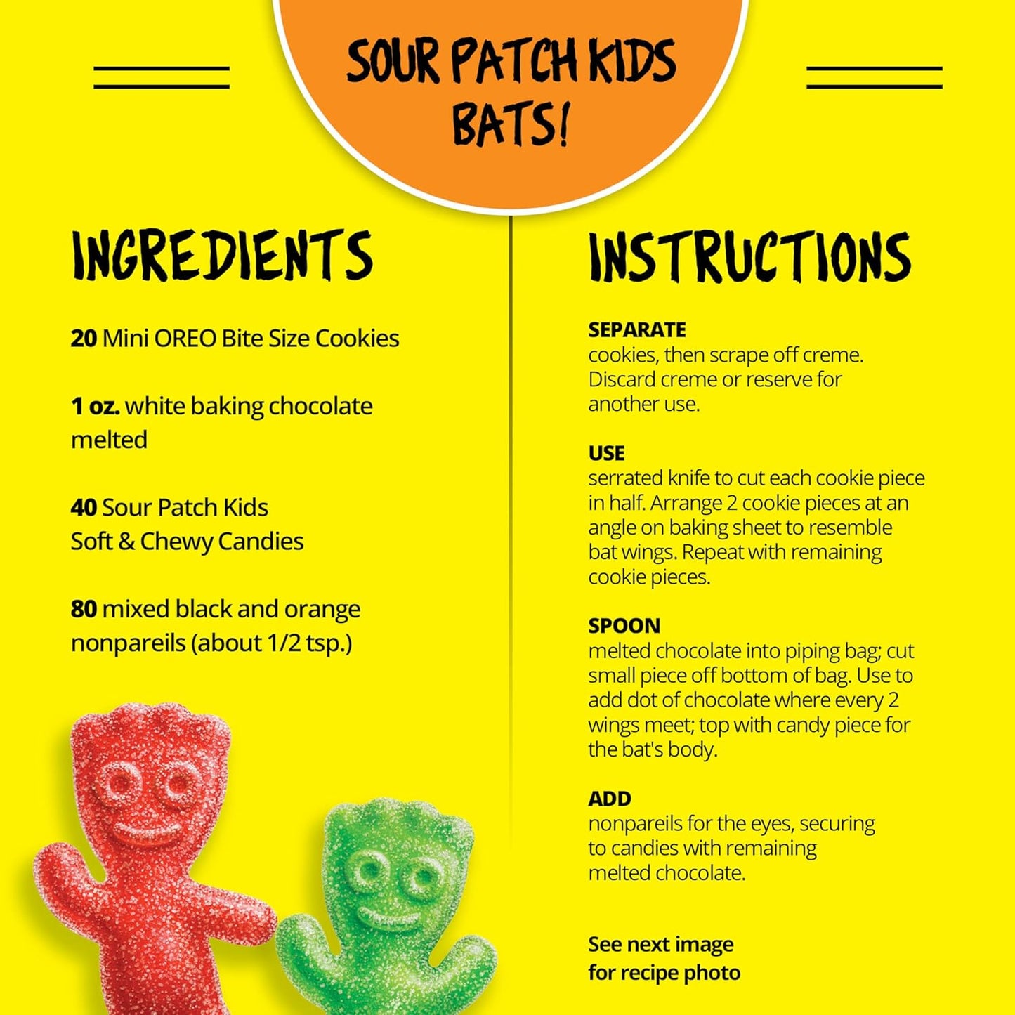 SOUR PATCH KIDS Halloween Variety Pack - 40 Durable Wrapped Candy Bags for Outdoor Front Porch Trick or Treat Night