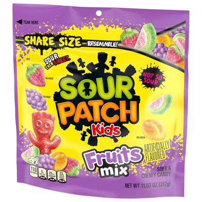 SOUR PATCH KIDS Share Size Candy for Housewarming Gifts and Family Gift Baskets, 11.03 oz