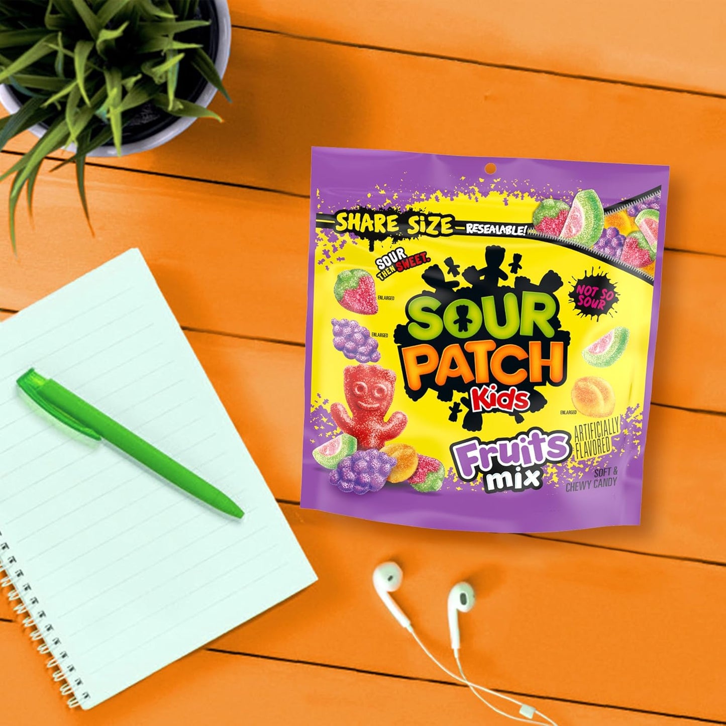 SOUR PATCH KIDS Share Size Candy for Housewarming Gifts and Family Gift Baskets, 11.03 oz