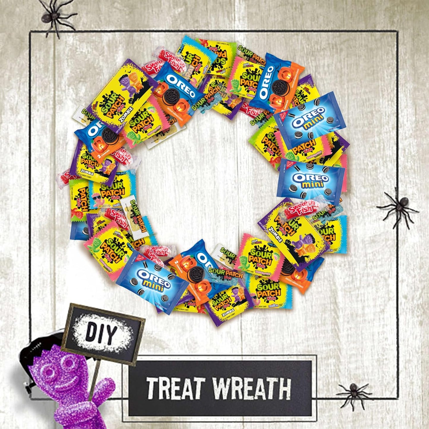 SOUR PATCH KIDS & SWEDISH FISH Bulk Halloween Candy – Ready-to-Give Pre-Portioned Bags for Teachers, Hosts, and Classroom Parents