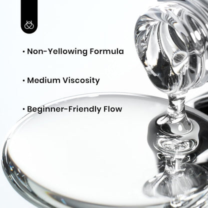 specialty options: hema-free clear and low-heat clear formulas for sensitive users