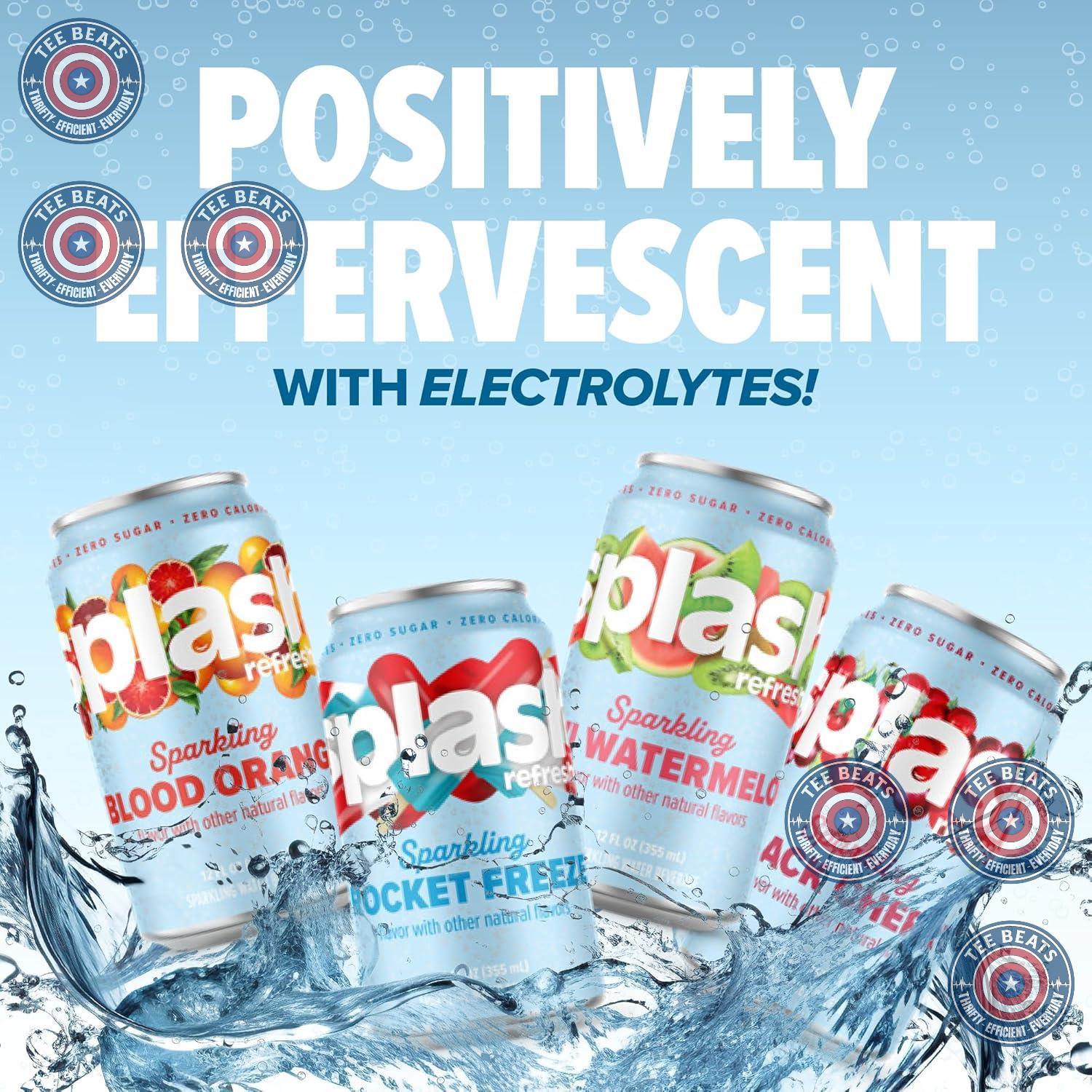 Splash Refresher Sparkling Water – After School Hydration for Kids, Electrolyte Enhanced and Calorie Free
