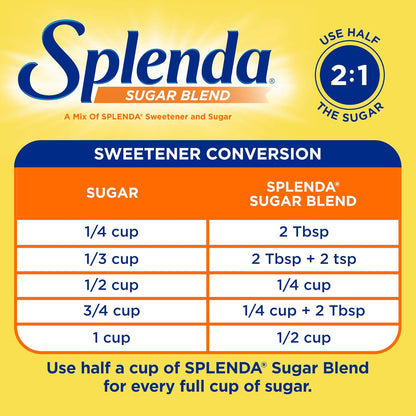 SPLENDA Baking Sugar Blend – Streamlined Sugar Substitute for Intentional Home Bakers and Simple Recipes