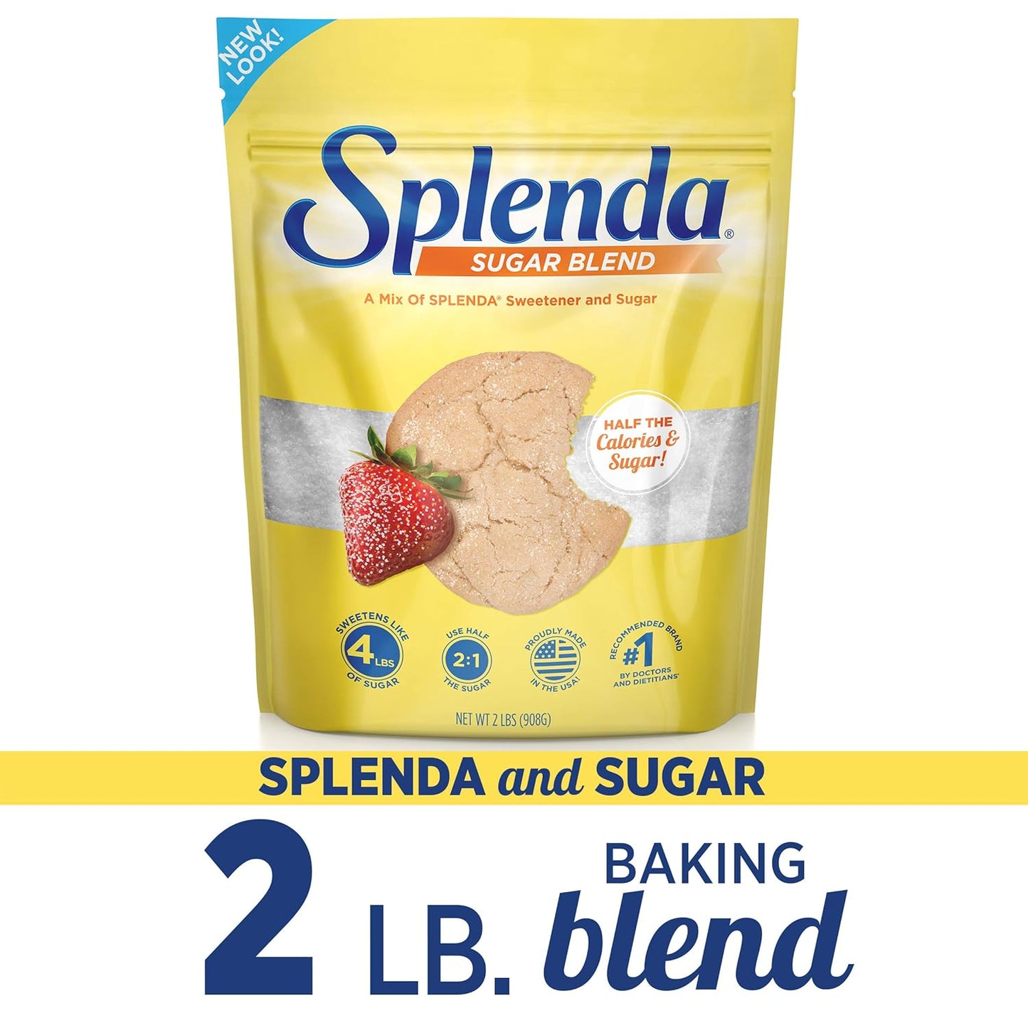 SPLENDA Baking Sugar Blend – Streamlined Sugar Substitute for Intentional Home Bakers and Simple Recipes